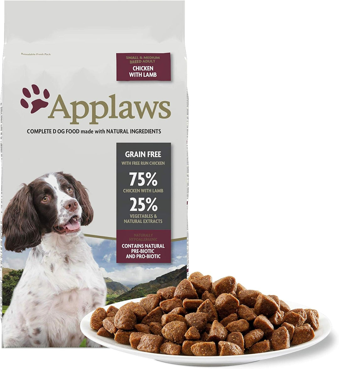 Applaws Natural Grain Free Dry Dog Food Lamm Geschmack für kleine und mittlere erwachsene Hunde 1 x