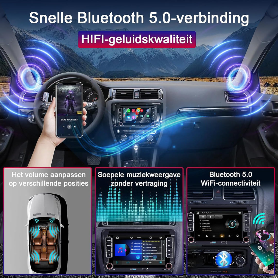Apple Carplay Autoradio für VW Golf 5 6 Polo T5 Tiguan Skoda Passat Jetta Caddy B6 B7 Touran Android