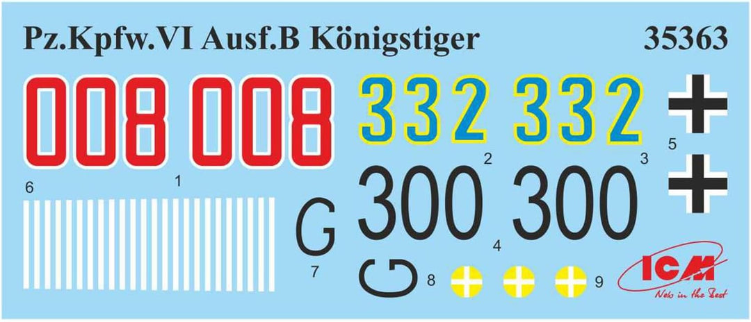 ICM 035363 Modellbau, Hobby, Zusammenbau, detailliert, schwarz