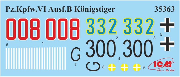 ICM 035363 Modellbau, Hobby, Zusammenbau, detailliert, schwarz