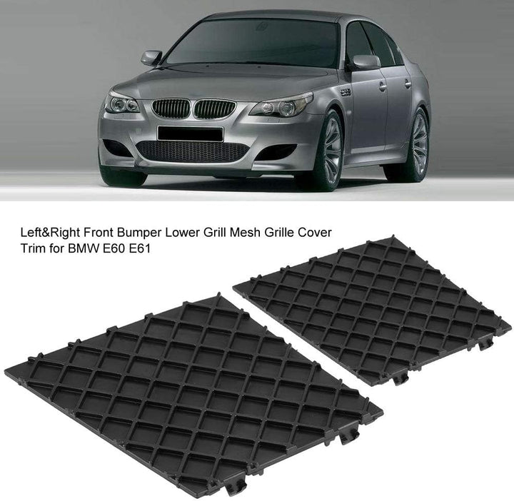 Broco Paar Left & RightFront Auto Lower Grill Mesh-Gitter-Abdeckung Trim for BMW E60 E61
