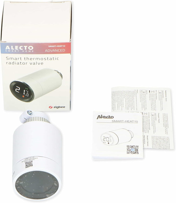 Alecto SMART-HEAT10 Smartes Heizkörperthermostat - smartes Zigbee Thermostat - benötigt Bridge/Gatew