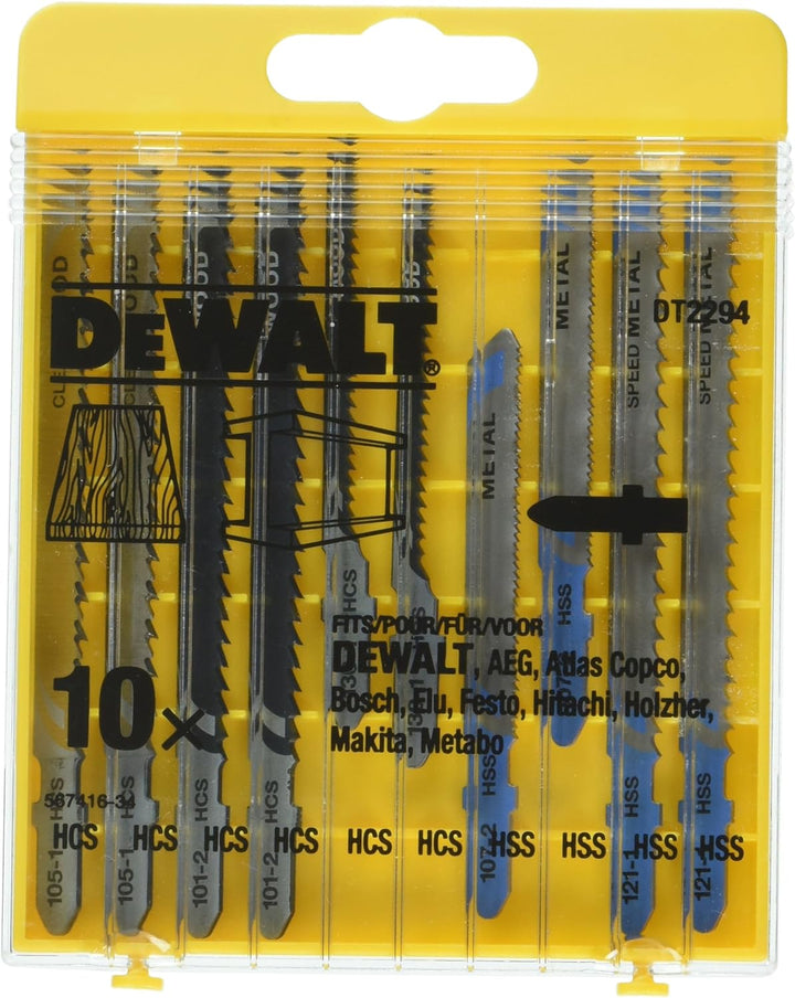 Dewalt DCS335NT-XJ Akku-Stichsaege, 18 V (Basisversion ohne Akku und Ladegerät) + HCS Stichsägeblatt