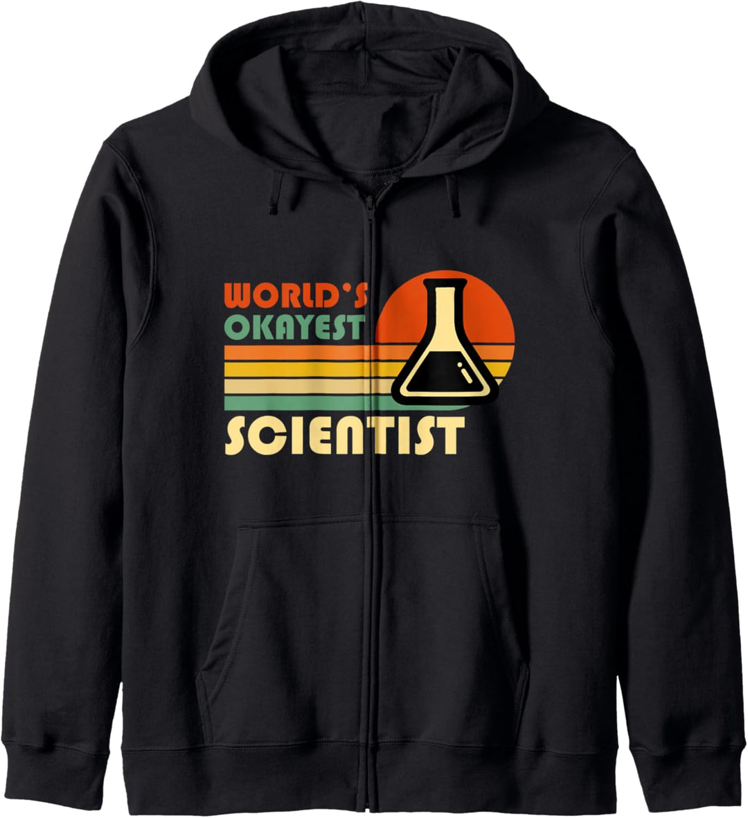 Der Okayste Wissenschaftler der Welt - Retro Vintage lustige Kapuzenjacke
