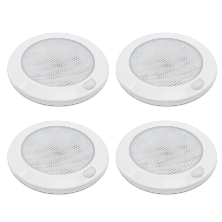 Dream lighting 4er Set 12v LED Lampe Dimmbar Wohnmobil Wohnwagen Boot Innen Deckenlampe Flach mit Me