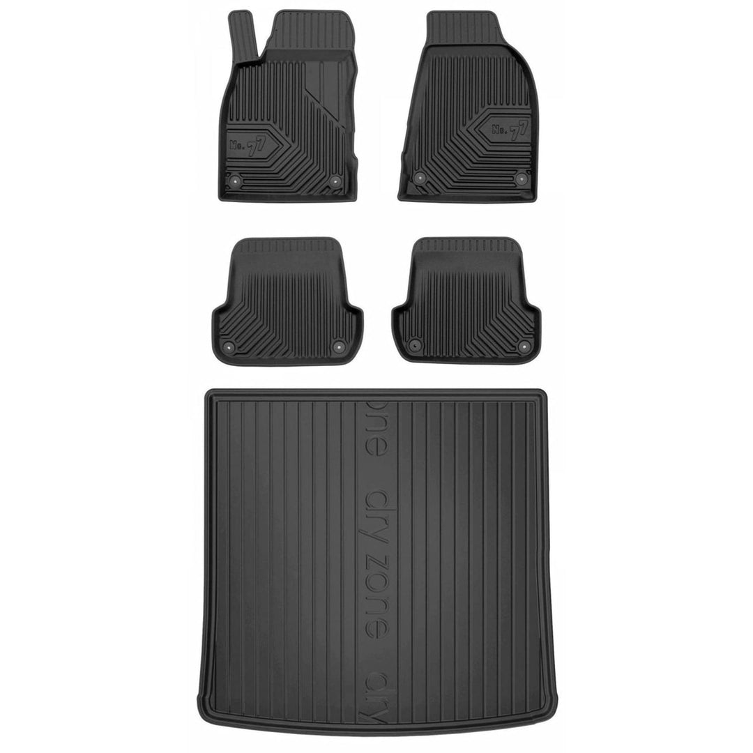 Satz Fussmatten und Gummimatte für Audi A4 B6 2001-2004