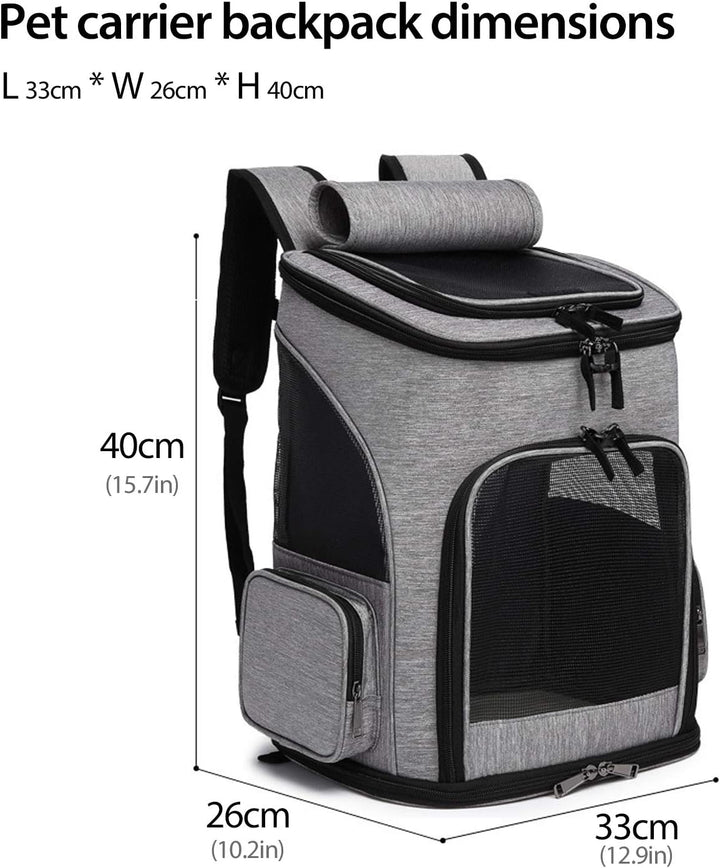 PETCUTE Hundetragetasche Katzenrucksack Haustier Rucksack Atmungsaktiv Wanderrucksack für Kleine Hun