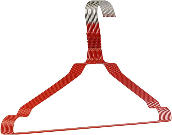Drahtbügel Kleiderbügel aus Metall 100 Stück Rot Metallkleiderbügel Set Drahtkleiderbügel Metall Dra