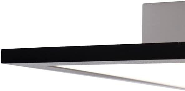 QAZQA - Modern Deckenleuchte I Deckenlampe I Lampe I Leuchte schwarz 40 cm inkl. LED mit Fernbedienu