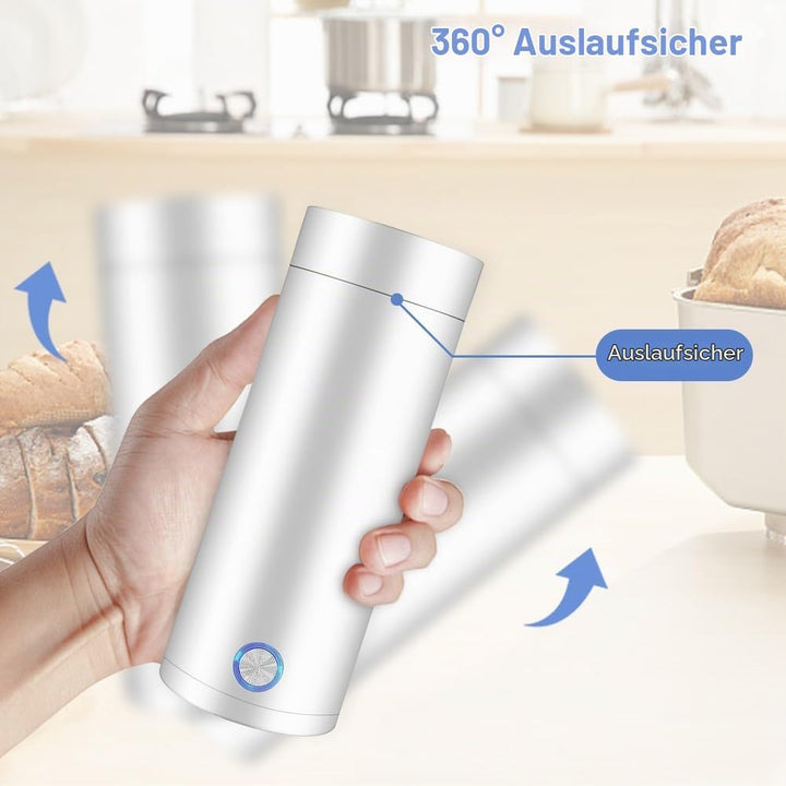 Riisoyu Kleiner Tragbarer Wasserkocher, Mini Wasserkocher für Unterwegs Reisewasserkocher Klein mit