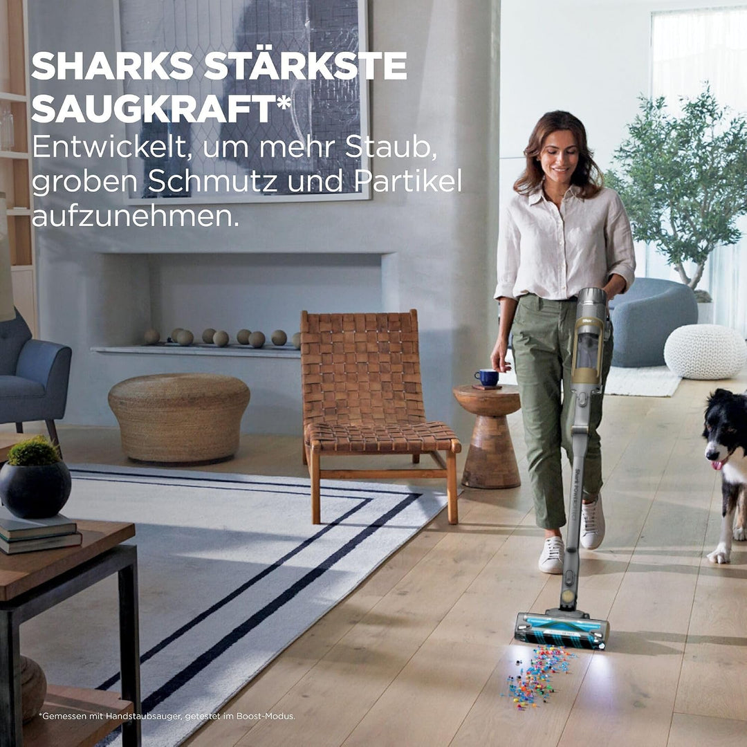 Shark PowerDetect Clean &amp; Empty Akku-Staubsauger, DuoClean Detect, Reverse Clean, 2L-Selbstentleerst