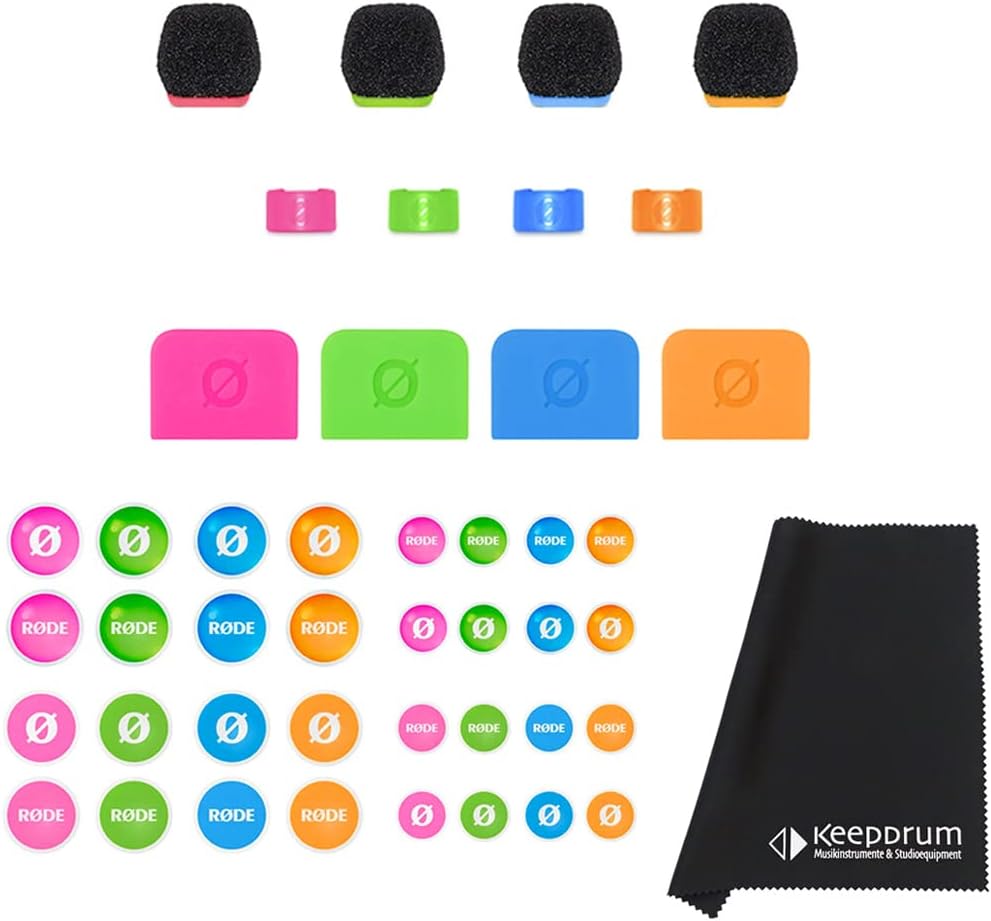 Rode Colors 3 Identifikations-Set + keepdrum Mikrofasertuch