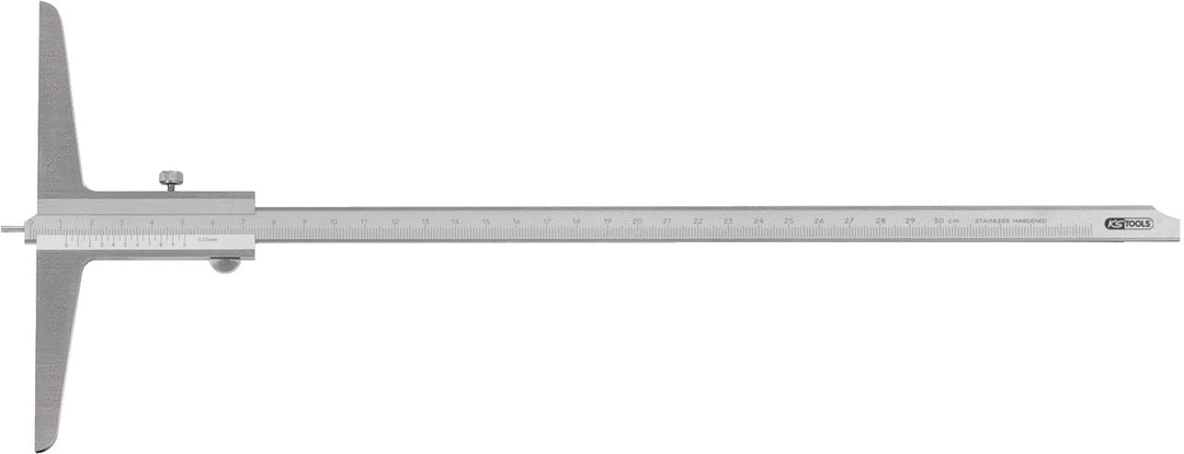 KS Tools 300.0553 Tiefenmessschieber mit Messstift, 0-200mm 0-200 mm, 0-200 mm