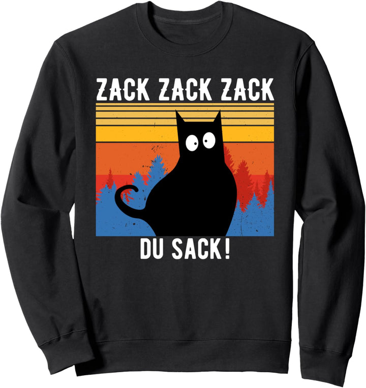 Gaming Gamer Katze Nerd Video Game Spiele Computer PC Zack Sweatshirt