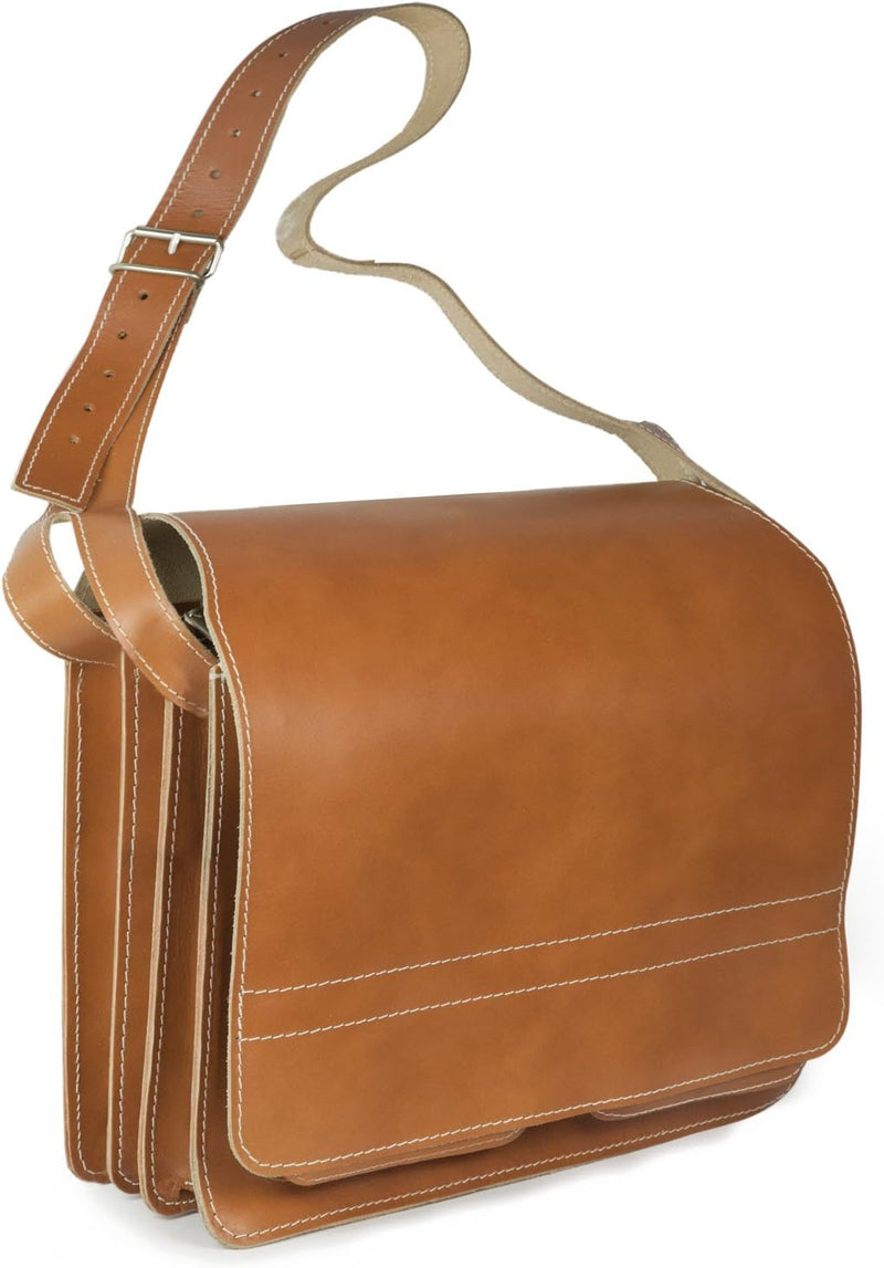 Grosse Aktentasche Lehrertasche Grösse XL aus Leder, für Damen und Herren, Jahn-Tasche 675 Cognac, C