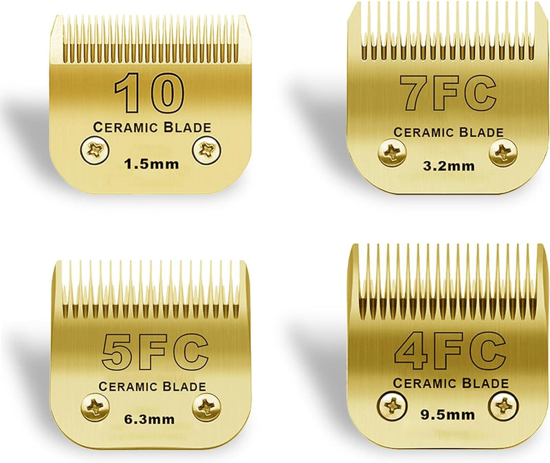 BESTBOMG Ersatzmesser für Hundepflege, 10 + 7 FC+5 FC+4FC, kompatibel mit den Serien Heiniger/Moser