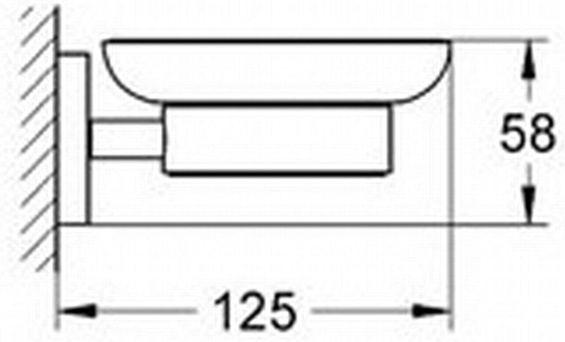 Grohe Essentials Seifenschale mit Halter, supersteel, 1 Stück, 40444DC1, Seifenschale mit Halter