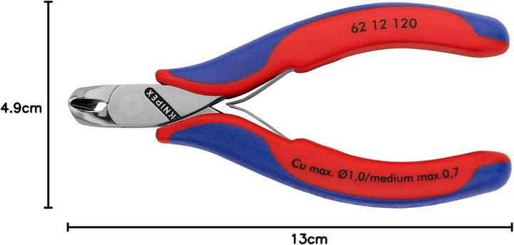 Knipex Elektronik-Schrägschneider mit Mehrkomponenten-Hüllen 120 mm 62 12 120