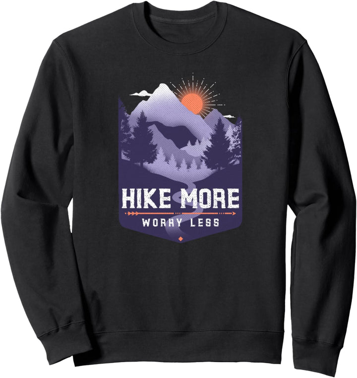 Wandern Berge Camping Vintage Retro Sweatshirt