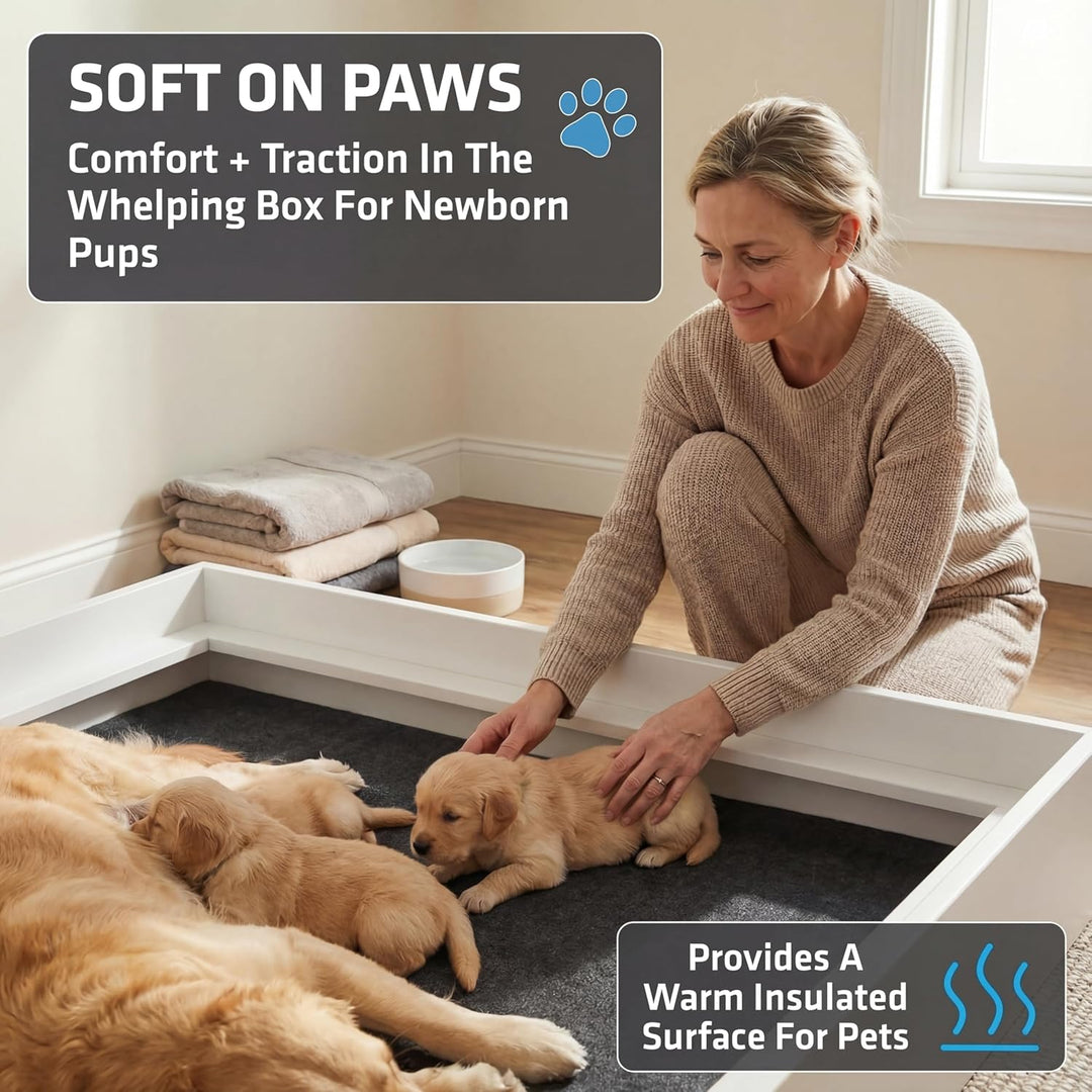 Drymate Whelping Box Liner Mat, 48 "x 50" - Maschinenwaschbares, wiederverwendbares und saugfähiges