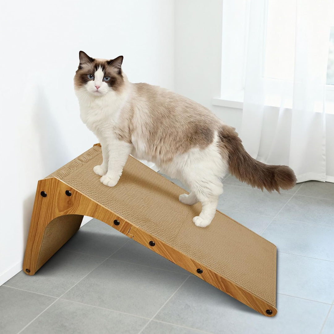 Katzenkratzbrett, Kratzpad aus Pappe, Katzen Kratzmatte für Wohnungskatzen und Kitten, grosses Kratz