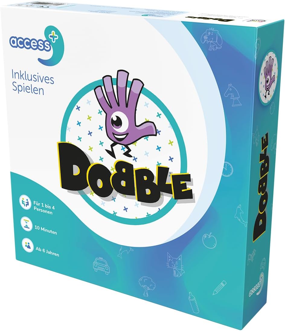 Access+, Dobble Access+, Familienspiel, Kartenspiel, 1-4 Spieler, Ab 6+ Jahren, 10 Minuten, Deutsch,