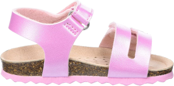 Geox Mädchen B Sandal Chalki GirlSandal 26 EU Pink Silver, 26 EU Pink Silver