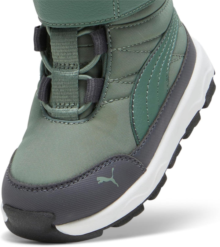 PUMA Unisex Baby Evolve Boot Ac+ Inf Sneaker 20 EU Eucalyptus Strong Gray Puma White, 20 EU Eucalypt