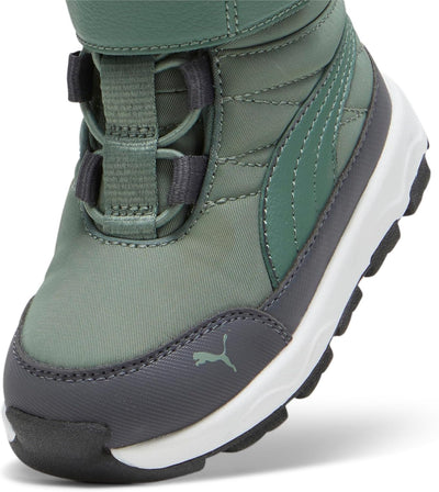 PUMA Unisex Baby Evolve Boot Ac+ Inf Sneaker 20 EU Eucalyptus Strong Gray Puma White, 20 EU Eucalypt