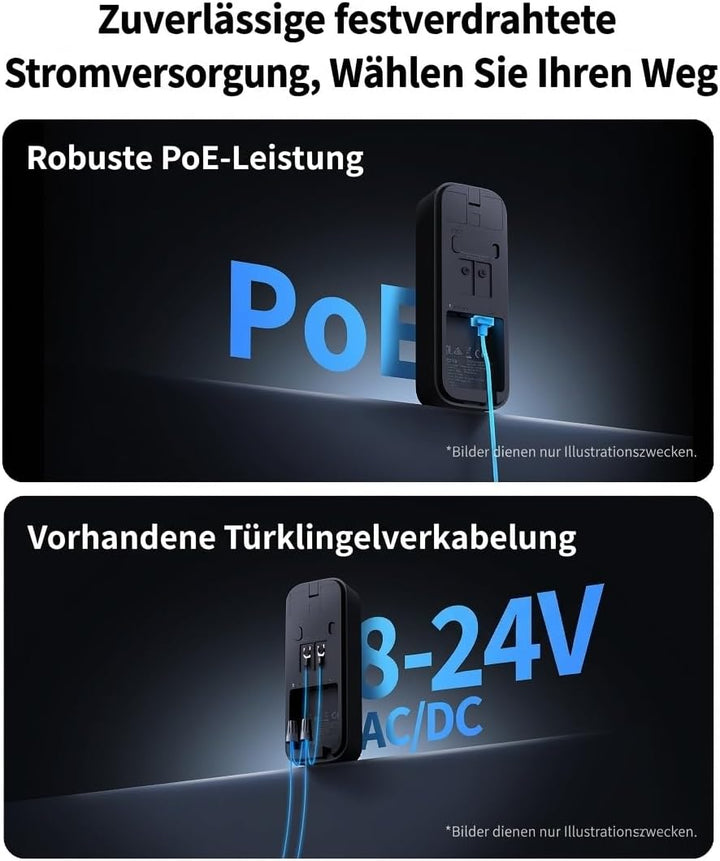 Aqara Türklingel-Kamera G400 mit Chime, Kabelgebunden/PoE, HomeKit Secure Video, 2K HD Panoramaansic