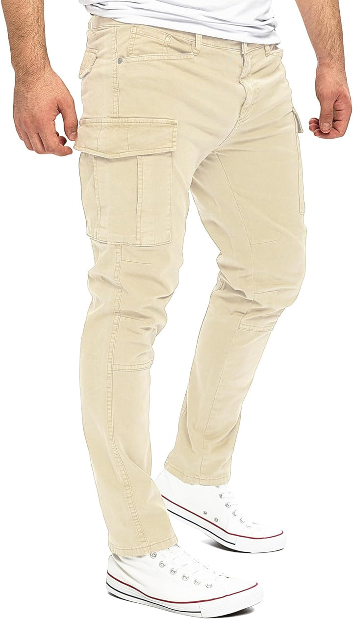 Yazubi Jayden - Herren Cargo Hose - Baumwoll Cargo Jeans 30W / 32L Beige (Rainy Day 135304), 30W / 3