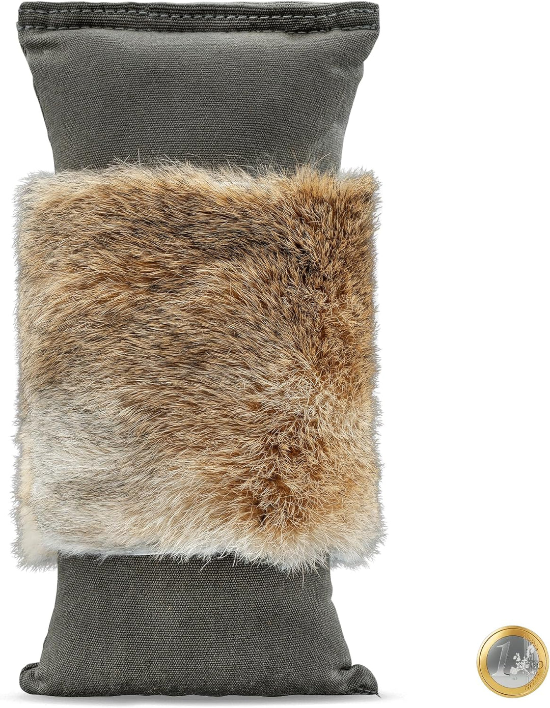 Firedog Dummy mit echtem Kaninchenfell - Robustes Wild-Dummy Apportel für das Hundetraining (Gewicht