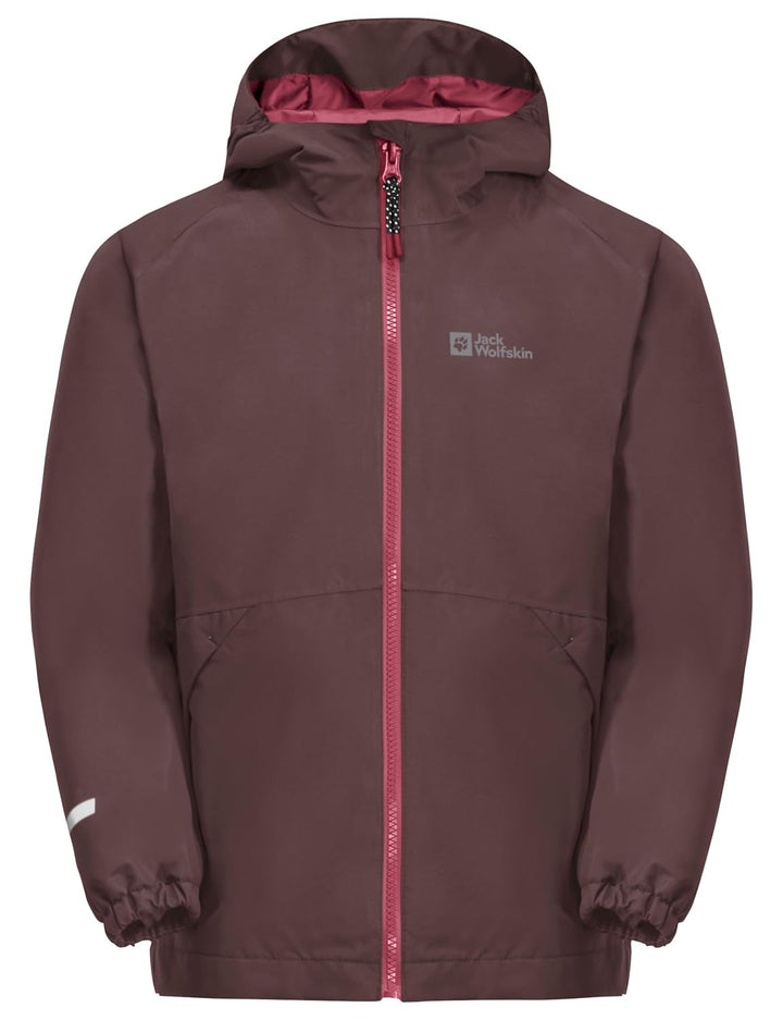Jack Wolfskin Jungen Iceland 3in1 Jacket K Jacket 176 boysenberry, 176 boysenberry