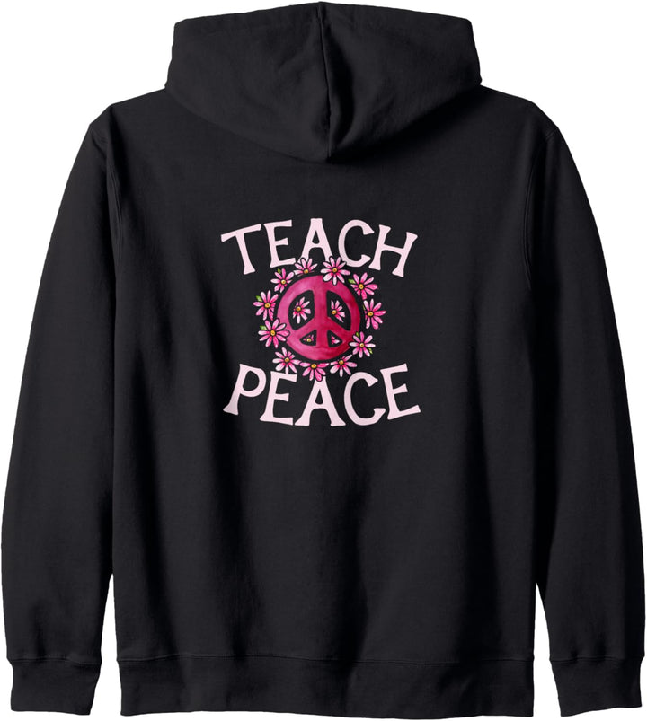 Teach Peace Kapuzenjacke