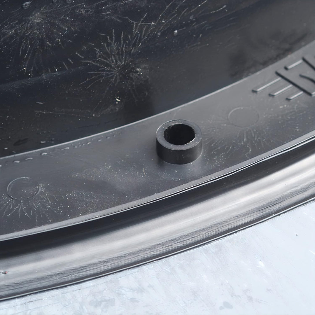 1000mm universal Schachtabdeckung aus Kunststoff Zisternendeckel I Gully (Schwarz), Schwarz