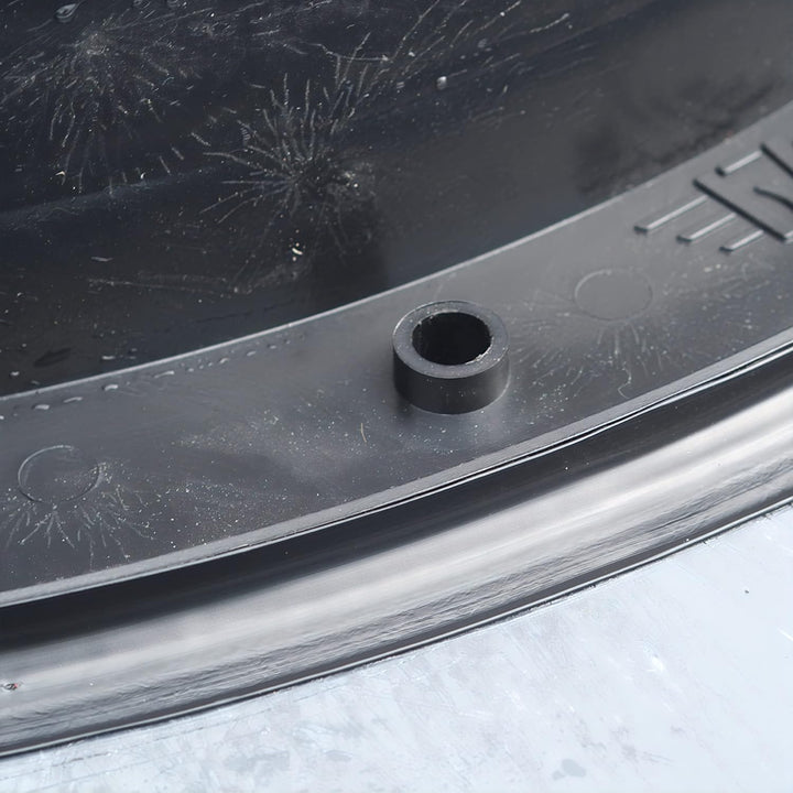 1000mm universal Schachtabdeckung aus Kunststoff Zisternendeckel I Gully (Schwarz), Schwarz