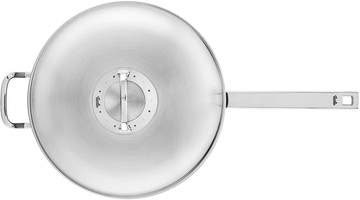 Fissler Original-Profi Collection / Edelstahl-Wokpfanne (Ø 32 cm - 6,4 L) inkl. Metall-Deckel, 5-lag