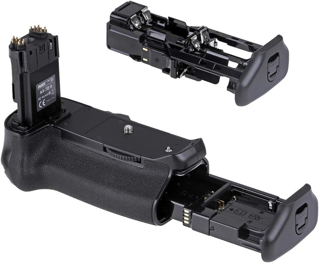 ayex Batteriegriff Kompatibel mit Canon EOS 7D Mark II ähnlich BG-E16 + 2 x LP-E6N Akku + 1 x USB Du