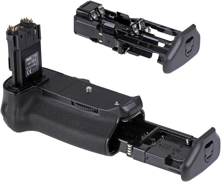 ayex Batteriegriff Kompatibel mit Canon EOS 7D Mark II ähnlich BG-E16 + 2 x LP-E6N Akku + 1 x USB Du