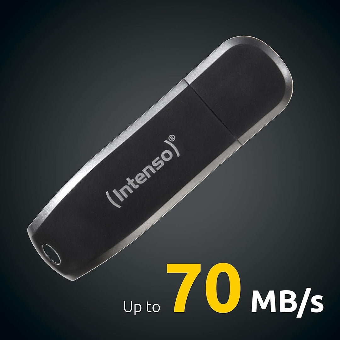 Intenso Speed Line, 256GB Speicherstick, USB-Stick 3.2 Gen 1x1, schwarz 256 GB, 256 GB