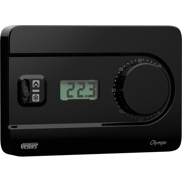 Vemer ve758000 Thermostat, schwarz, Schwarz