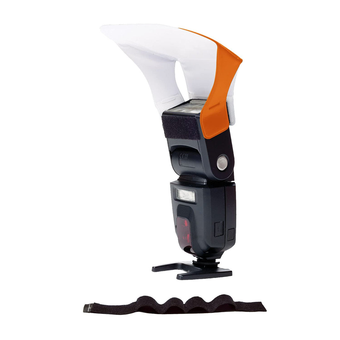 LumiQuest Flash Pocket Bouncer,  Flash Diffuser with UltraStrap Bundle, Universal Classic Design for