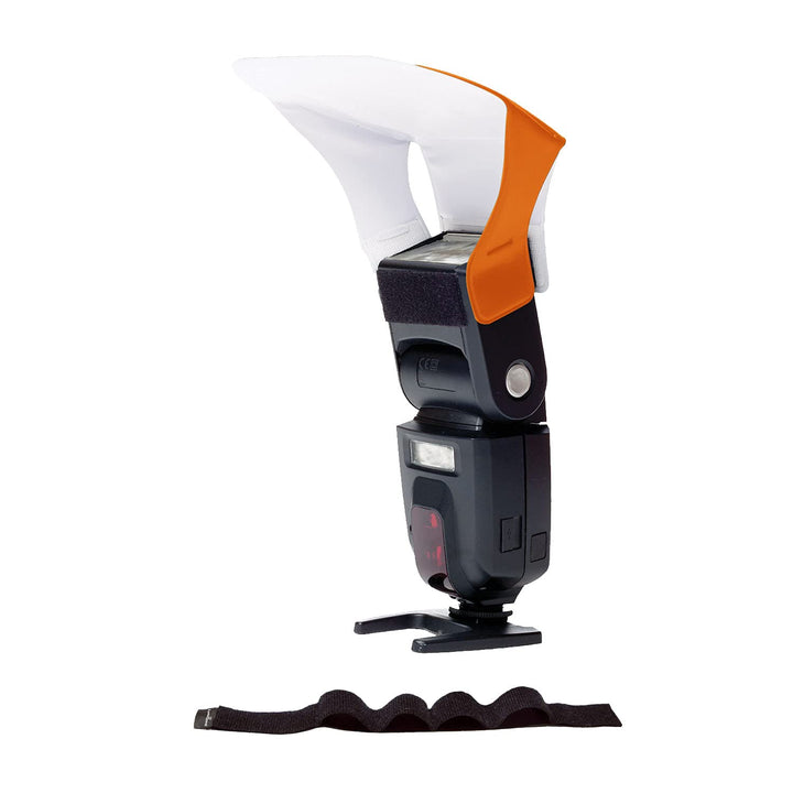 LumiQuest Flash Pocket Bouncer,  Flash Diffuser with UltraStrap Bundle, Universal Classic Design for