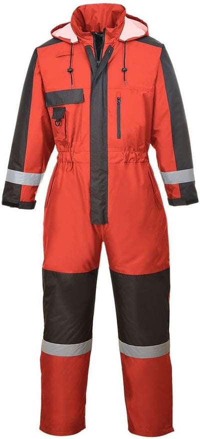 Portwest Winter Overall, Grösse: M, Farbe: Rot, S585RERM Rot M, Rot M