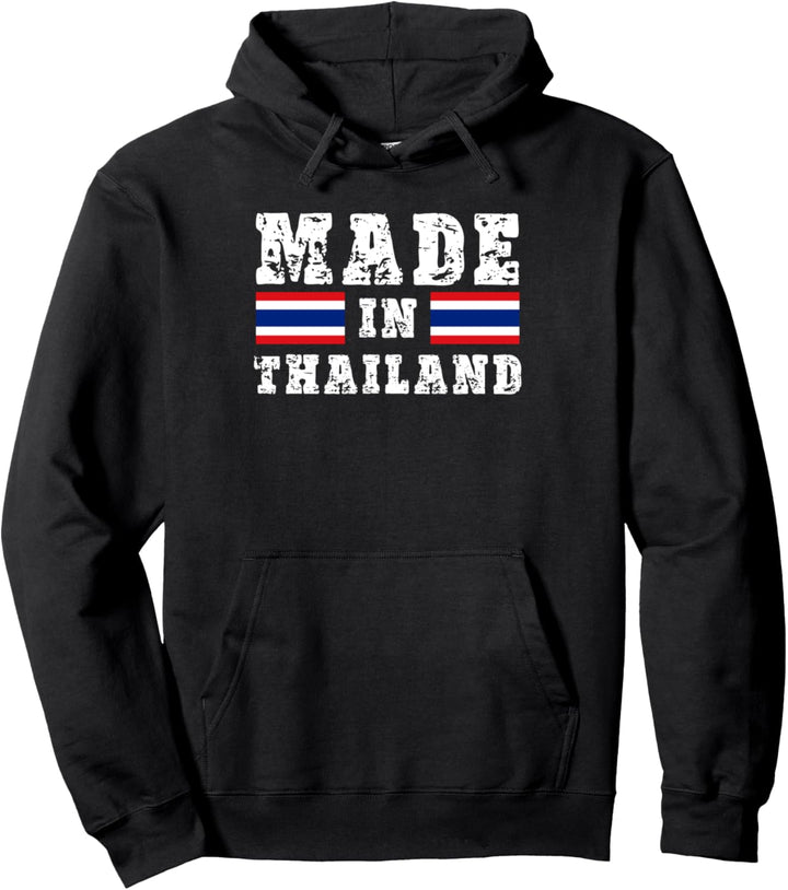 Hergestellt in Thailand | Thailand | Flagge Thailand Pullover Hoodie