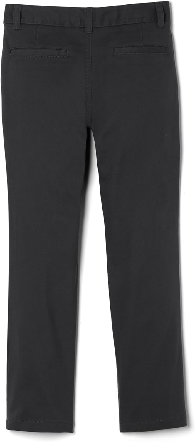 French Toast Little Girls' Straight Leg Pant, Black, 4