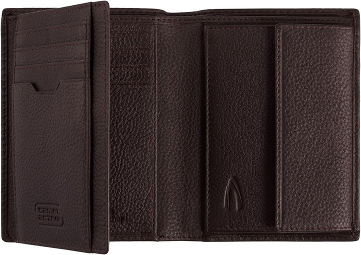 camel active Macau Herren Geldbörse RFID Hochformat Leder, Brown