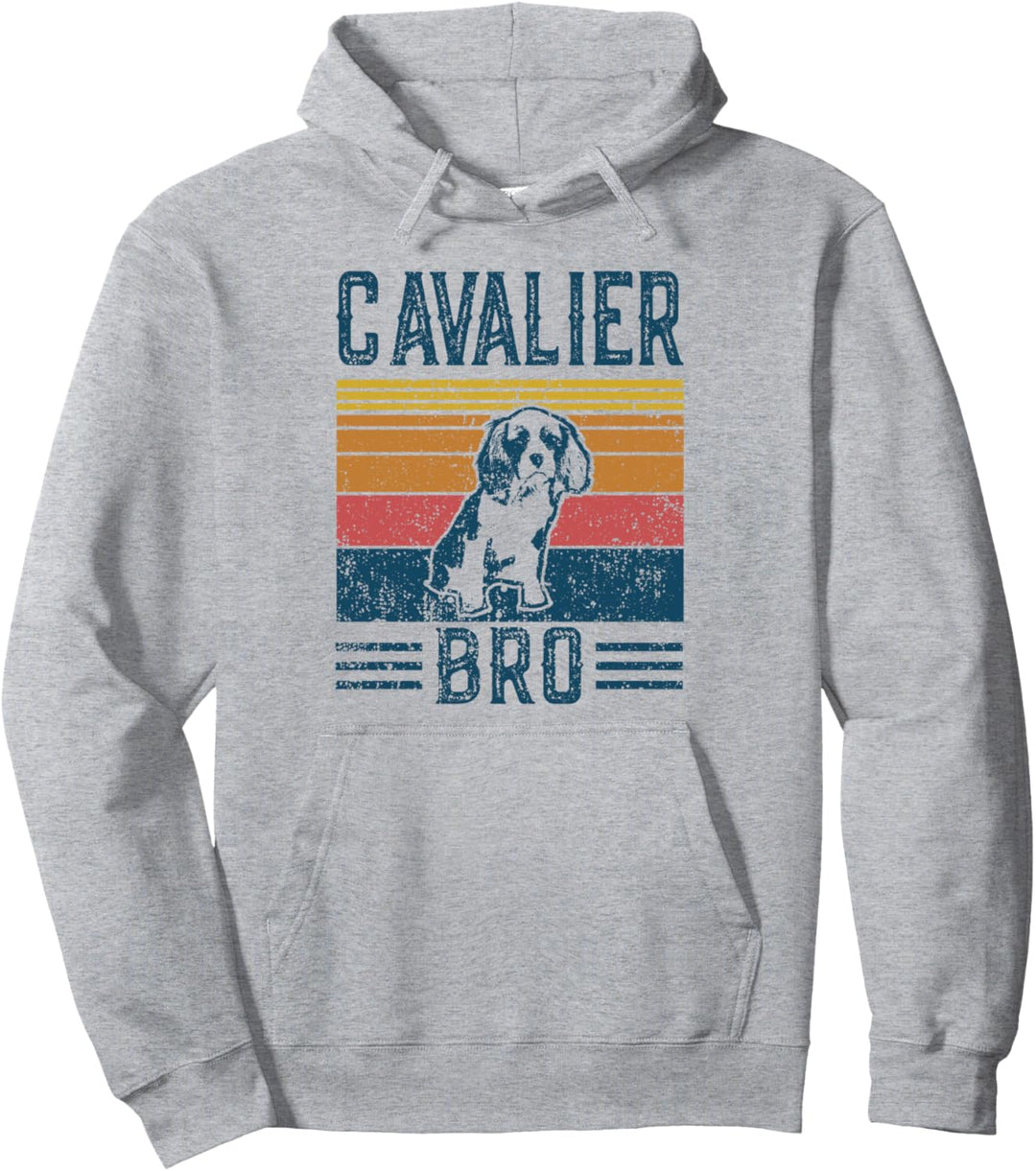 Cavalier Bro Hundekavalier-Bro, Vintage-Design Pullover Hoodie