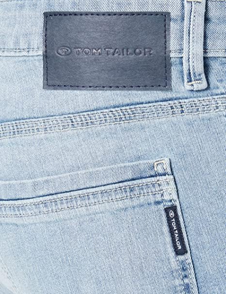 TOM TAILOR Herren Slim Fit Jeans Bermuda Shorts mit Stretch 36 10280 - Light Stone Wash Denim, 36 10