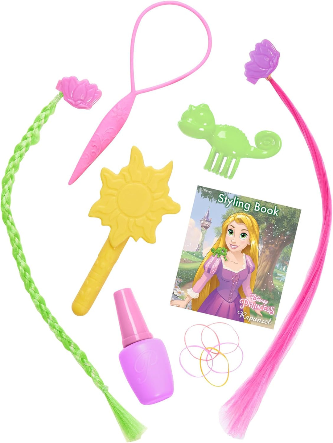 Just Play Disney Princess Deluxe-Frisierkopf Rapunzel mit Zubehör, 30,5 cm, 13-teilig, Kinderspielze